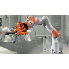 3D Robot Hand with Two Finger Gripper Rigged